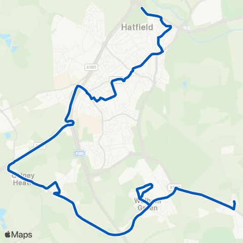 Centrebus The Firs - Tesco map