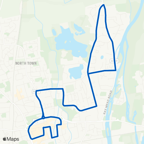 Carousel Buses Frascati Way - Frascati Way map