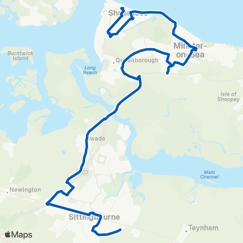 Chalkwell Garage & Coach Hire The Sittingbourne School Grounds - Tesco map