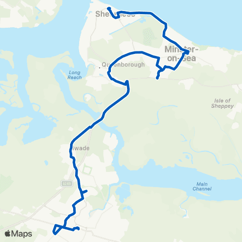 Chalkwell Garage & Coach Hire Bus Hub - Tesco map