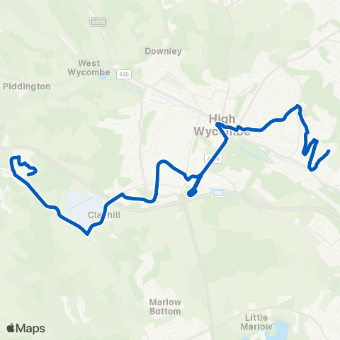 Carousel Buses Simmons Way - Olympic Way map