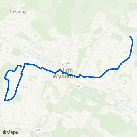 Carousel Buses Whitelands Road - Tyzack Road map