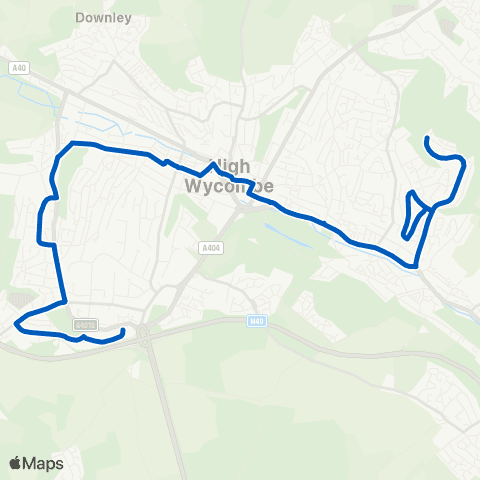 Carousel Buses Empire Cinema - Woodside Road map