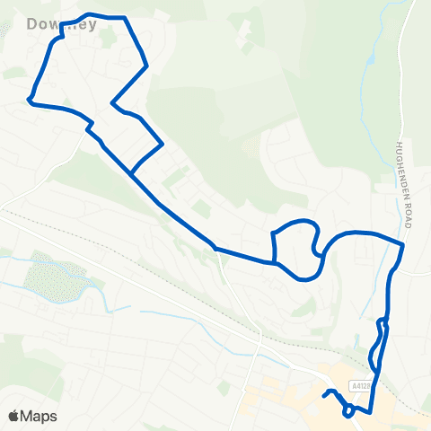 Carousel Buses High Wycombe Busstn - High Wycombe Busstn map