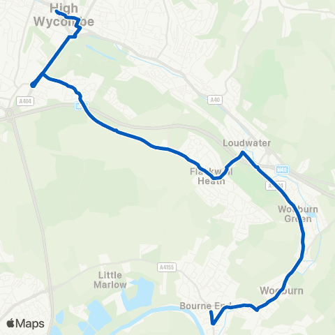 Carousel Buses Railway Station - High Wycombe Busstn map