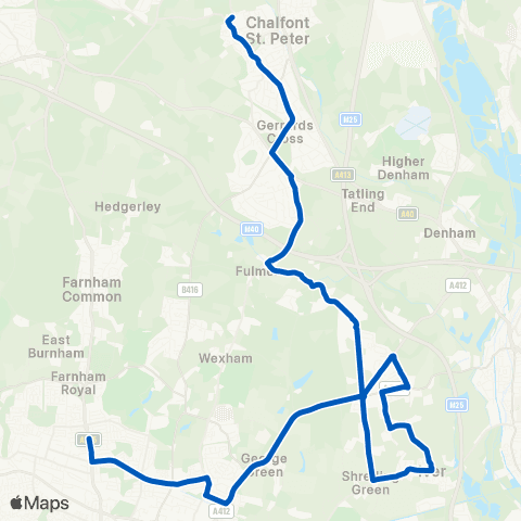 Carousel Buses Lidl - Chalfonts Community College map