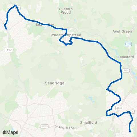 Centrebus Cooks Way - The George Ph map