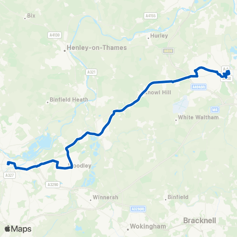 Carousel Buses Friar Street - Frascati Way map