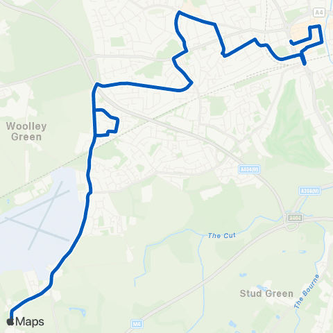 Carousel Buses Highfield Lane - Frascati Way map