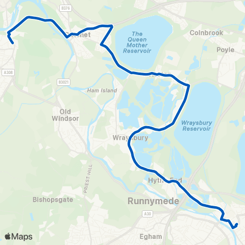 Carousel Buses Elmsleigh Bus Station - Parish Church map