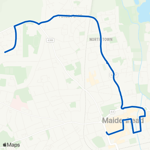 Carousel Buses Frascati Way - Cranbrook Drive map