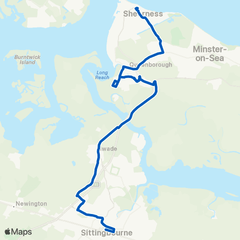 Chalkwell Garage & Coach Hire Tesco - Bus Hub map