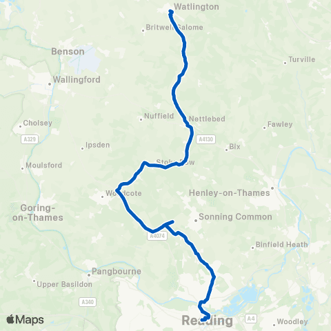 Carousel Buses Friar Street - Library map