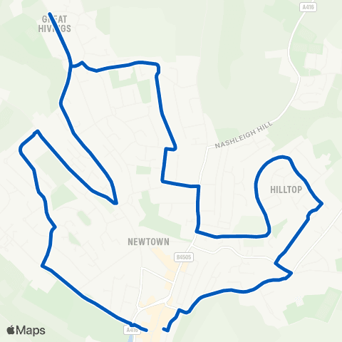 Carousel Buses Broadway - Broadway map