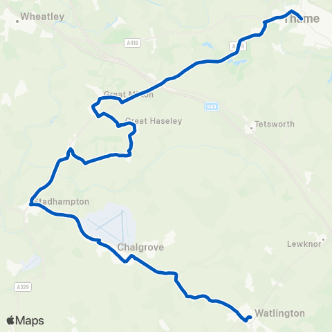 Carousel Buses Town Hall - Library map