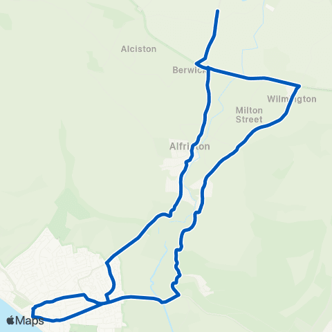 Cuckmere Buses Railway Station - Railway Station map