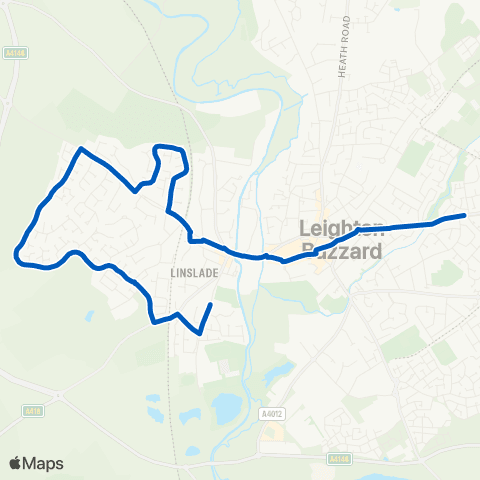 Centrebus Brooklands Drive - Railway Station map