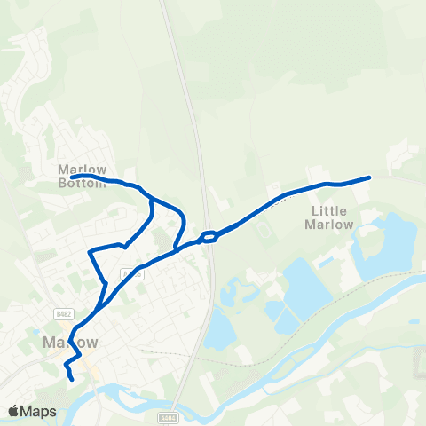 Carousel Buses Court Garden Leisure Ctr - Court Garden Leisure Ctr map