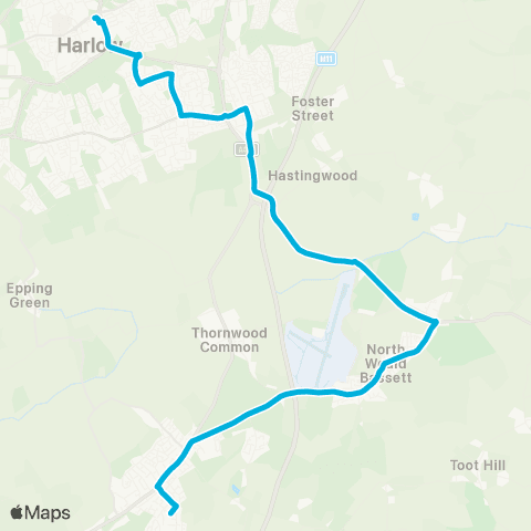 Central Connect Temp Bus Station - Garden Centre map
