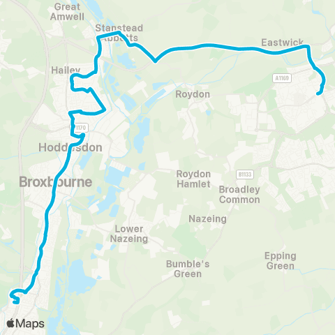 Central Connect Temp Bus Station - Station Road map