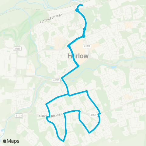 Central Connect Town Railway Sta - Town Railway Sta map