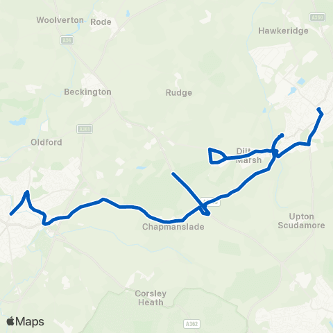 FromeBus High Street - Baptist Chapel map