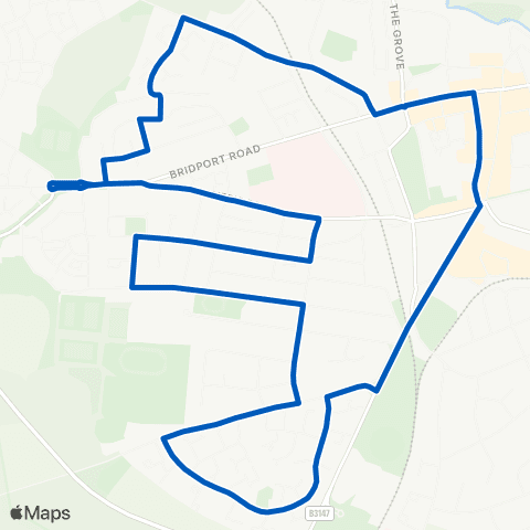 Damory Coaches Trinity Street - Trinity Street map