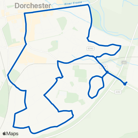Damory Coaches Trinity Street - Trinity Street map