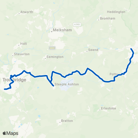 FromeBus Wiltshire Coll - Market Place Bus Island map