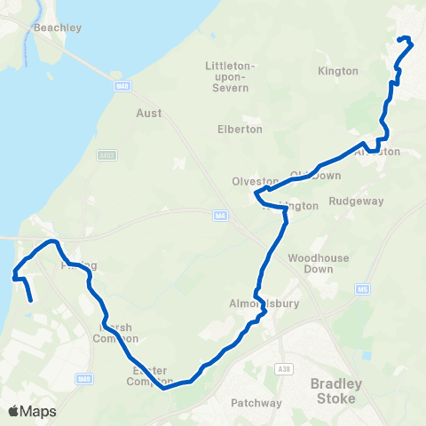Eurocoaches The Castle School - Severnwood Gardens map