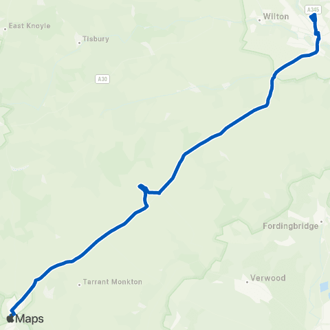 Damory Coaches Endless Street - Market Place map