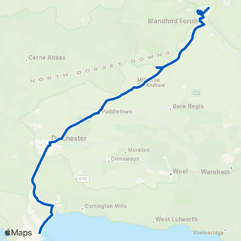 Damory Coaches Rosebank Lane - Kings Statue map