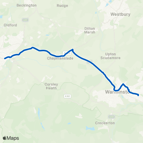FromeBus Kingdown School - Sta Approach Bottom map