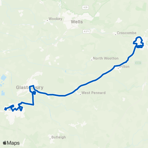 FromeBus Sainsburys - Cenotaph map