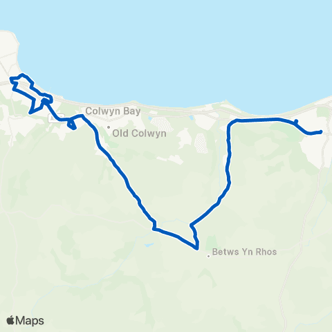 M & H Coaches Tesco Car Park - Bay View Road map