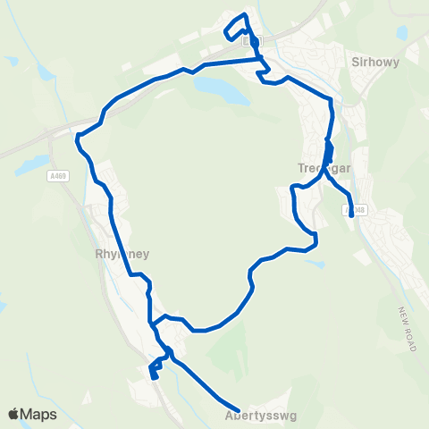 Harris Coaches Tredegar Bus Sta Stand 2 - Tredegar Bus Sta Stand 2 map