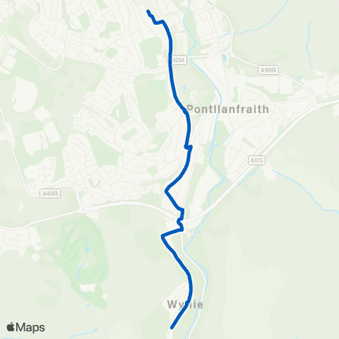 Harris Coaches Blackwood Bus Sta Stand 1 - The Glade map