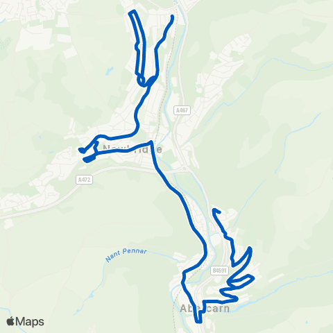 Harris Coaches The Square - High Meadow Top map