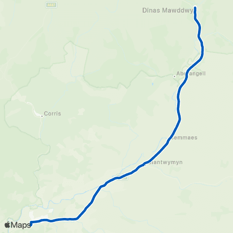 Lloyds Coaches Bus Depot - Swyddfa'R Post Office map