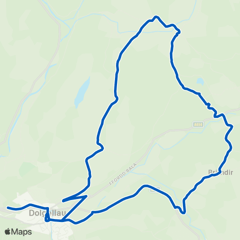 Lloyds Coaches Coleg Meirion Dwyfor - Eldon Square 1 map