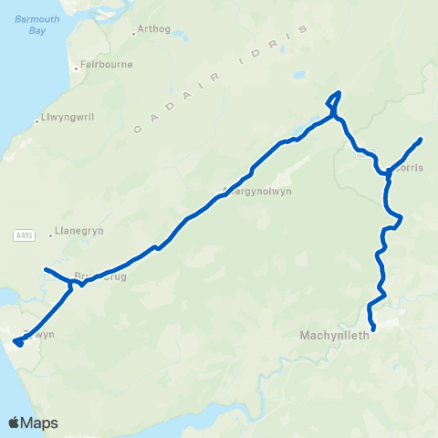 Lloyds Coaches Sandilands - Clock map
