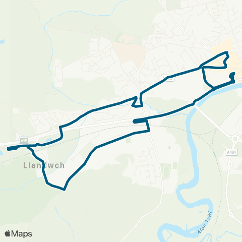 Morris Travel Carmarthen Bus Sta Stand 10 - Carmarthen Bus Sta Stand 10 map