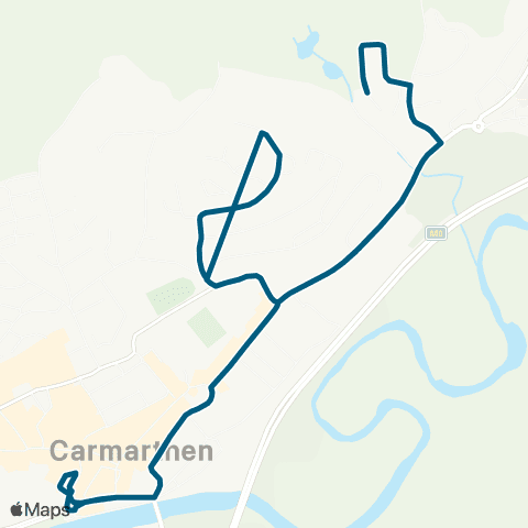 Morris Travel Carmarthen Bus Sta Stand 10 - Carmarthen Bus Sta Stand 10 map