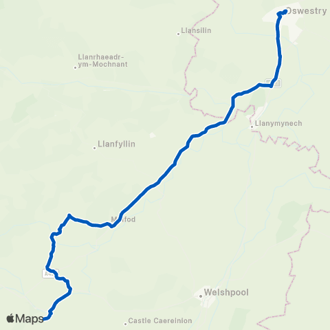Owen's Travelmaster Minffordd - Bus Station map