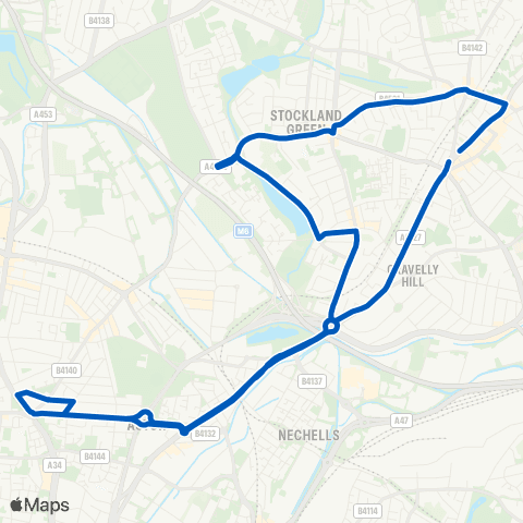 Solus Coaches Six Ways Island - Six Ways map