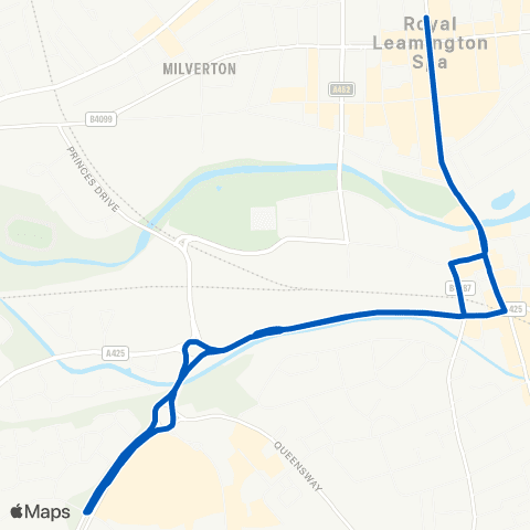 Solus Coaches Upper Parade - Upper Parade map