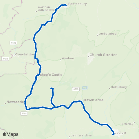 Minsterley Assembly Rooms Shelter - Shop map