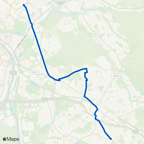 Stanton's of Stoke Bus Station - Chaplin Road map