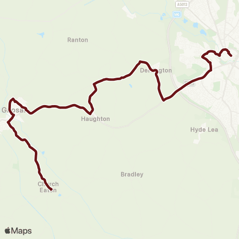 Select Bus Services Coach / Horses Ph - Cope Street map