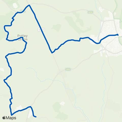 Nick Maddy Coaches Glebe Orchard - Market House map